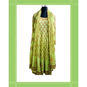 Designer Handblock Printed Ready to Wear Suit