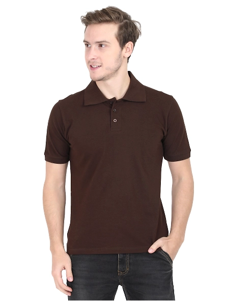 Unisex Polo Half Sleeve T-shirt-MPHs-bn-XL