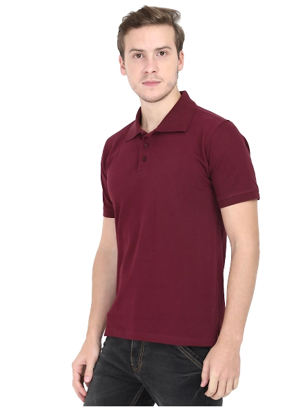 Unisex Polo Half Sleeve T-shirt-MPHs-Mn-XL