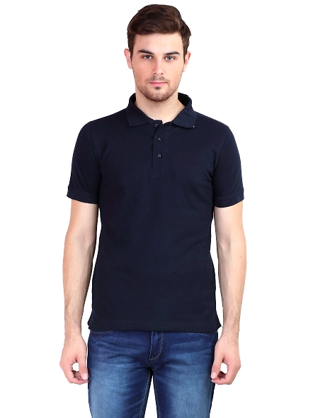 Unisex Polo Half Sleeve T-shirt-MPHs-Nb-S