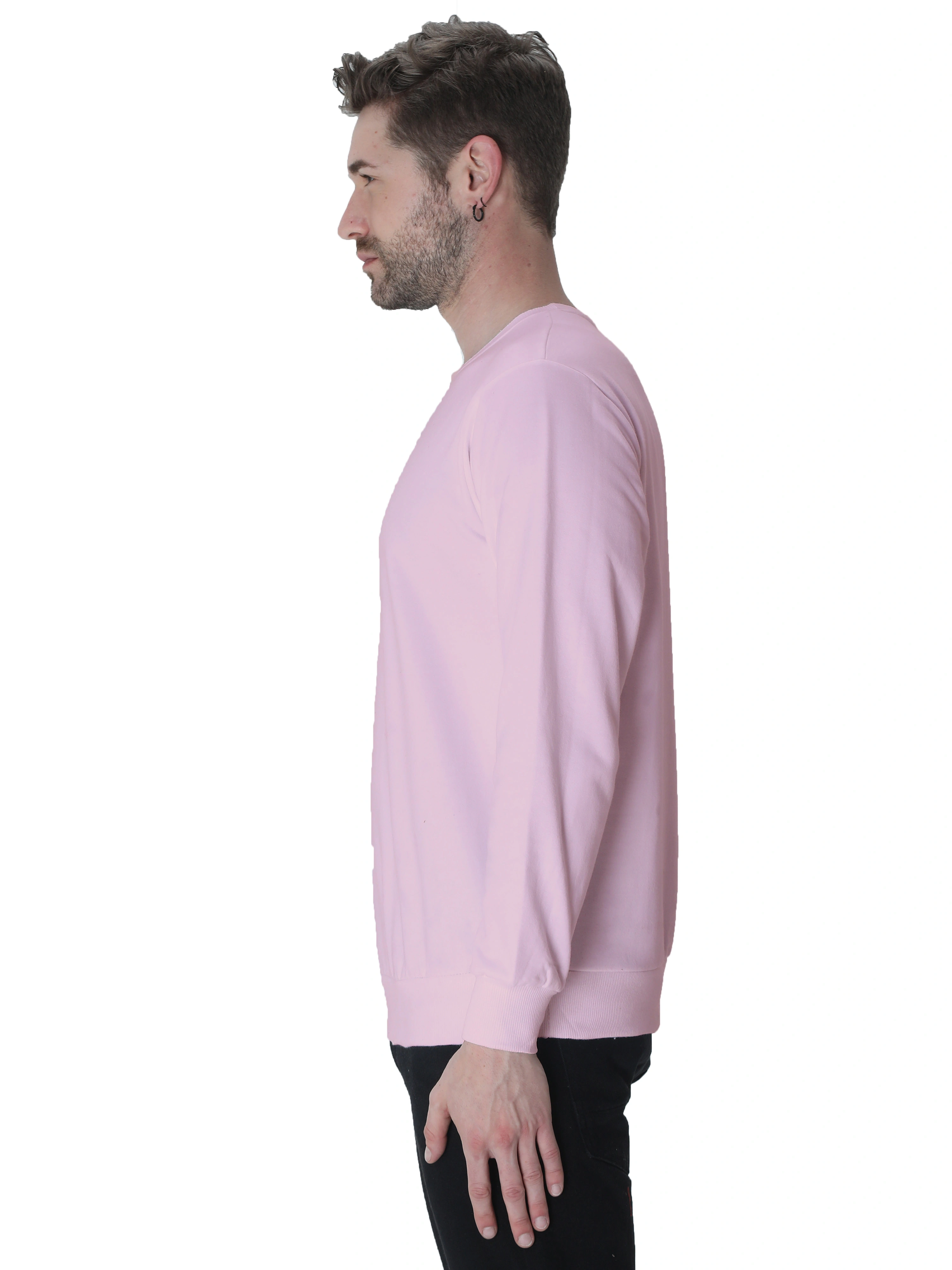 Sweatshirts Unisex-Light Baby Pink-XL-2