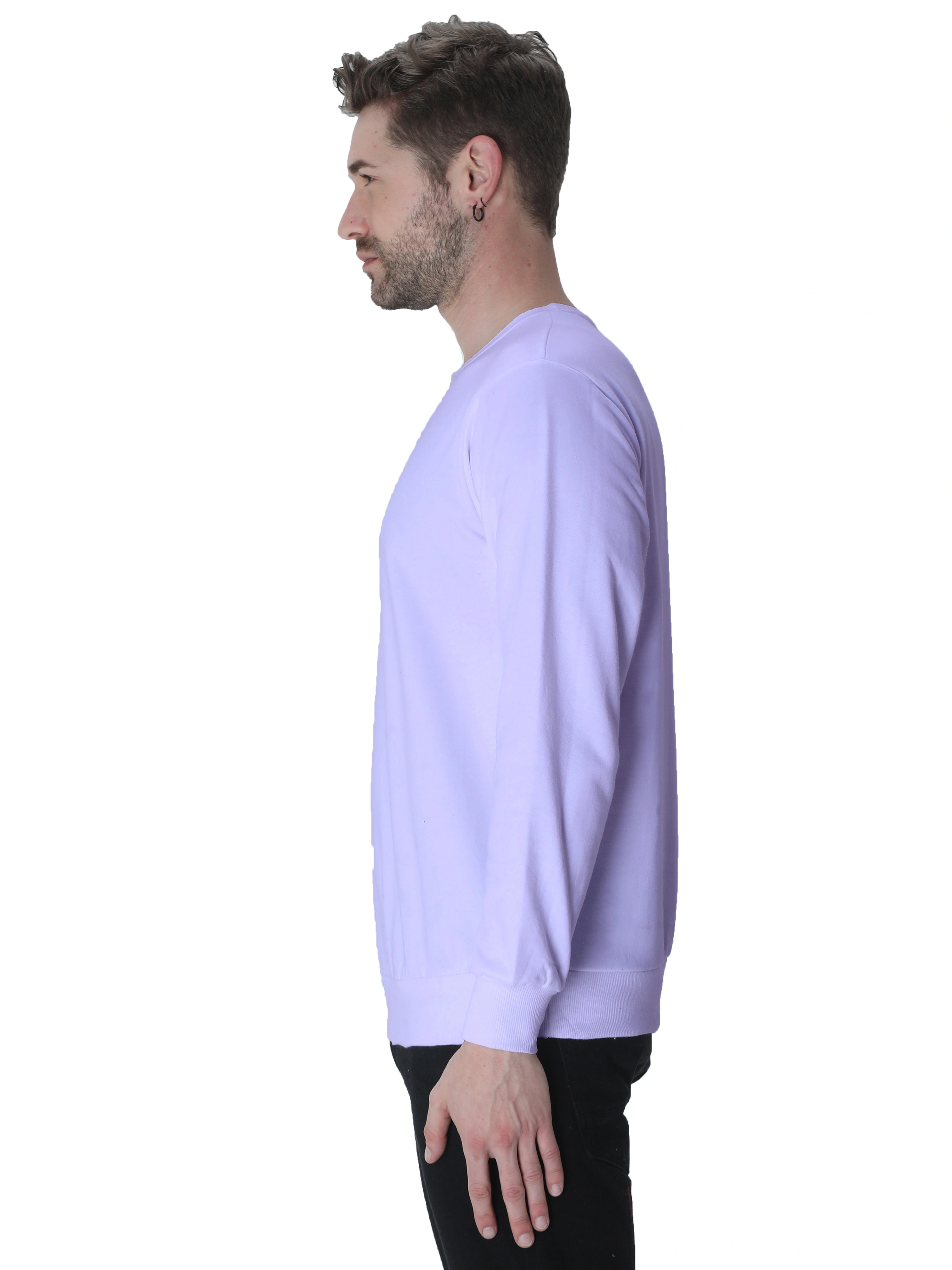 Sweatshirts Unisex-Lavender-L-1