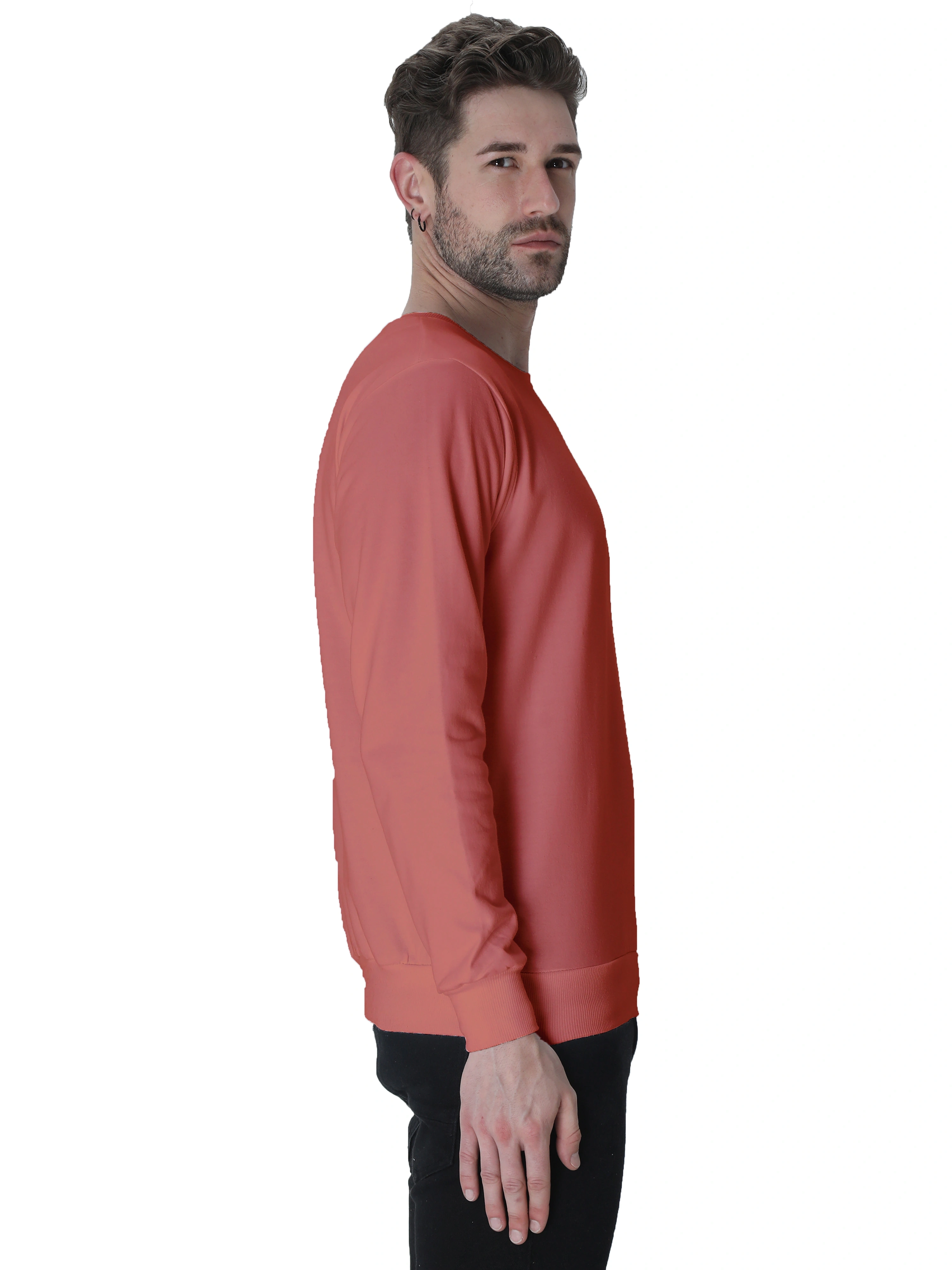 Sweatshirts Unisex-Coral-S-2