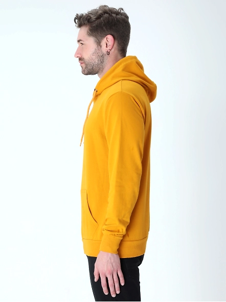 Hooded SweatShirt Unisex-Mustard Yellow-XXL-1