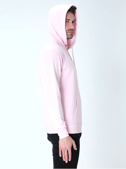 Hooded SweatShirt Unisex-Light Baby Pink-M-2