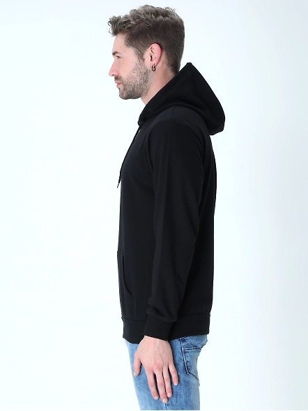 Hooded SweatShirt Unisex-Black-3XL-1