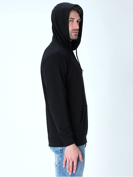 Hooded SweatShirt Unisex-Black-3XL-2