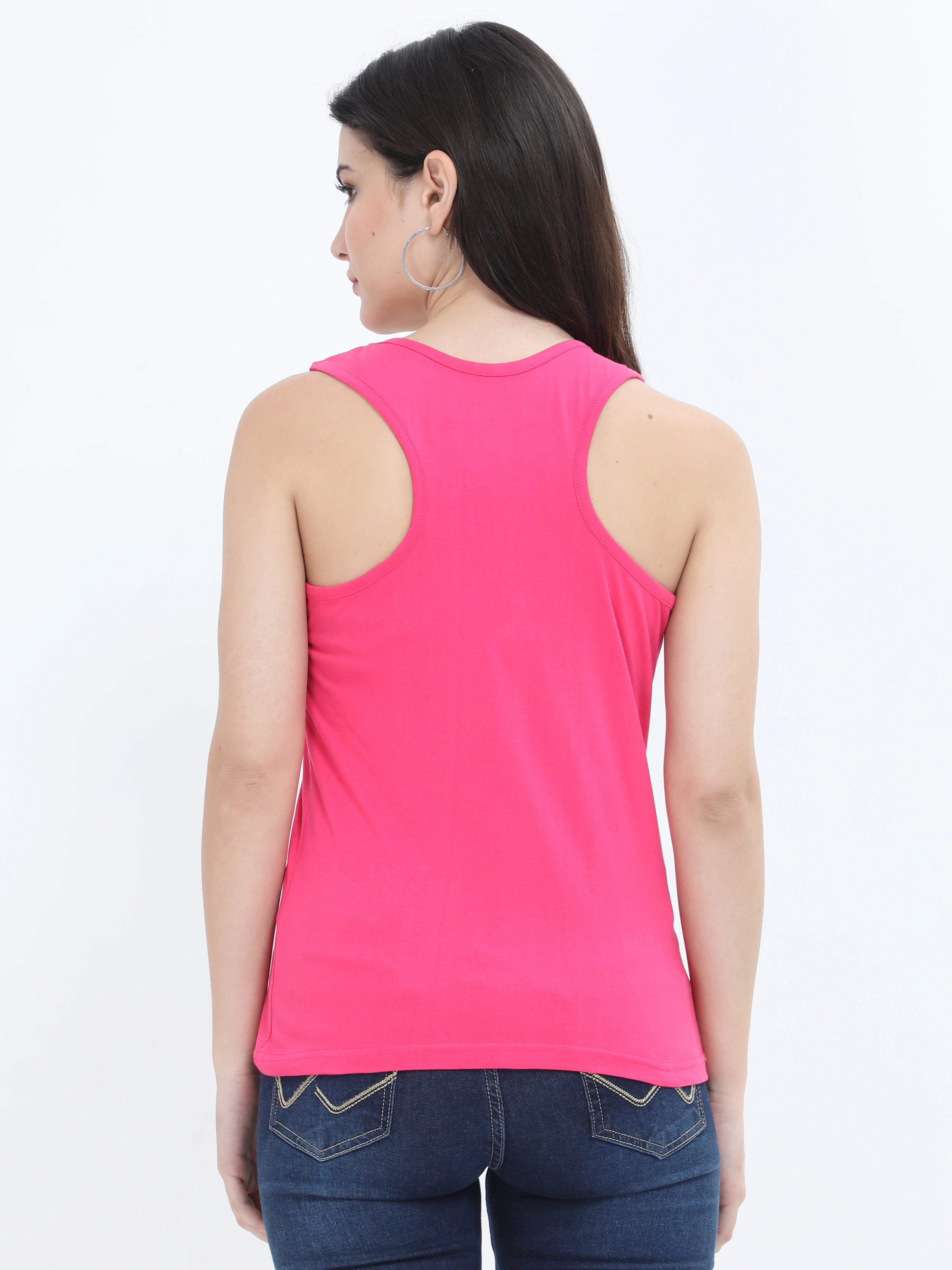 Female Tank Top-Pink-M-3