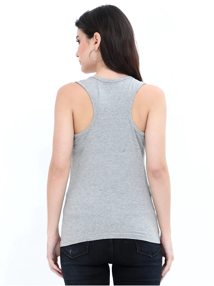 Female Tank Top-Grey Melange-L-3