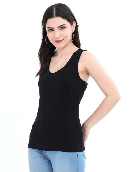 Female Tank Top-Black-L-1