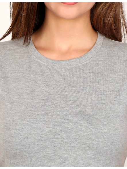 Female Crop Tops-Grey Melange-L-4