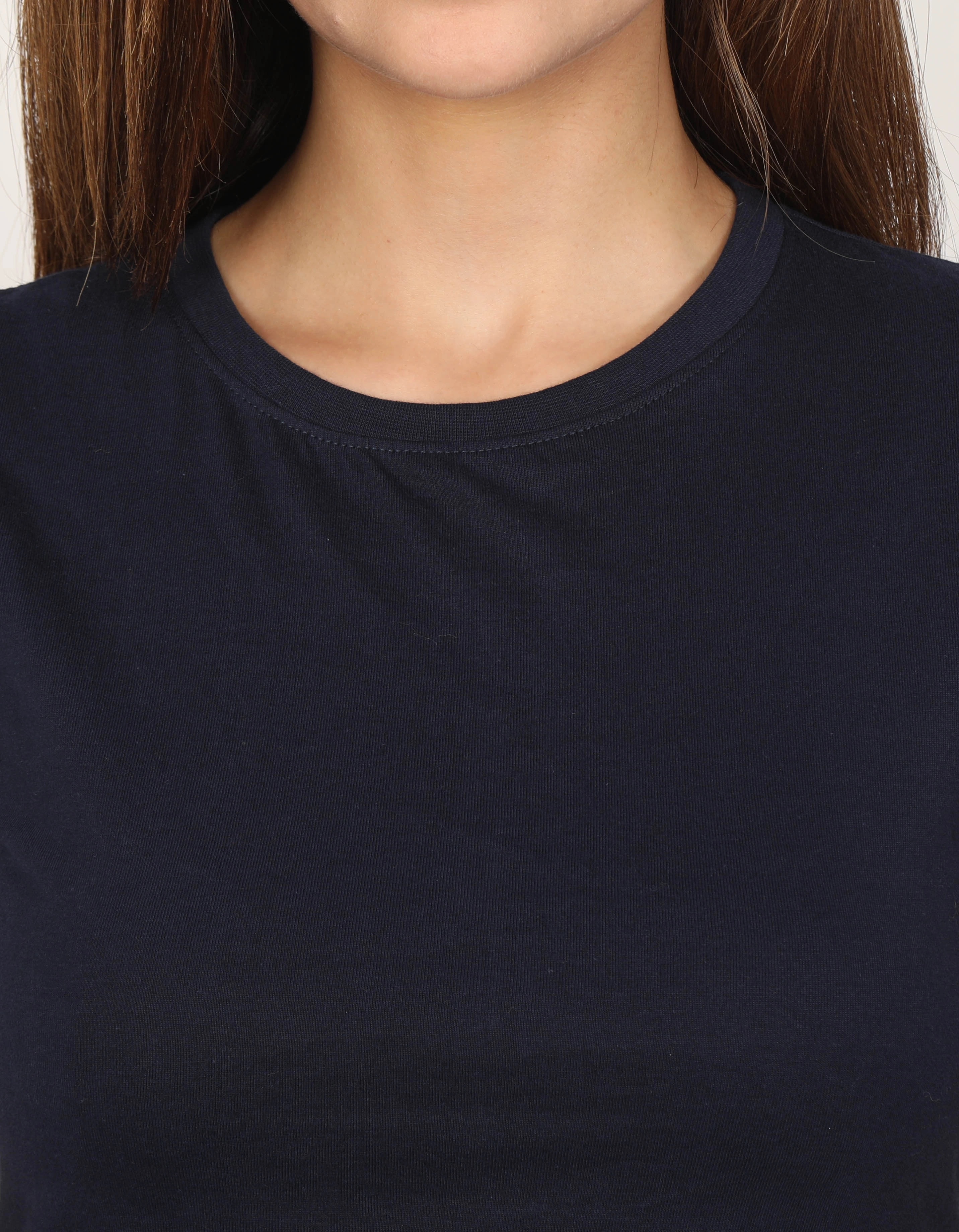 Female Crop Tops-Navy Blue-XL-4