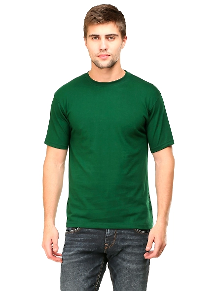 Round Neck Half Sleeve Classic-MRnHs-Gn-M