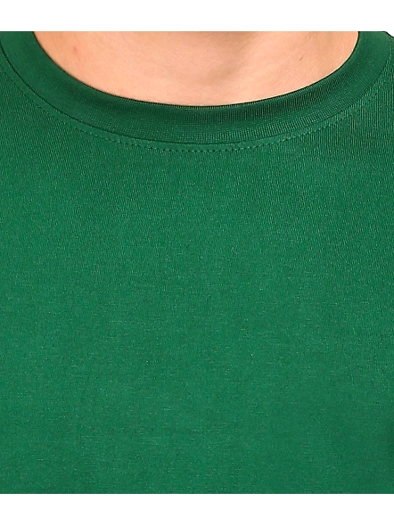 Round Neck Half Sleeve Classic-Bottle Green-XL-5