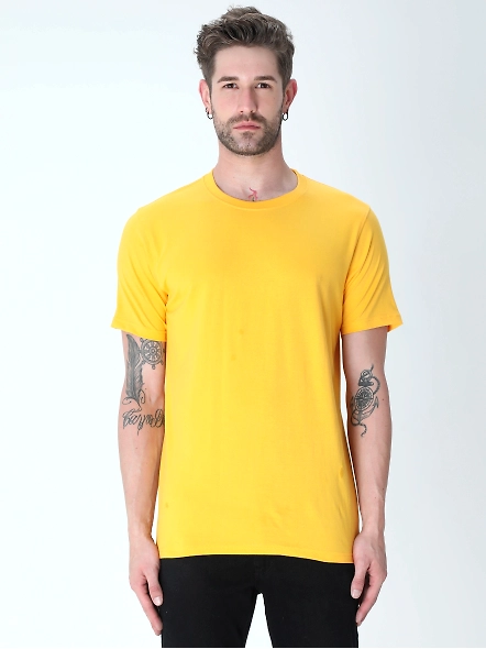 Round Neck Half Sleeve Classic-MRnHs-GYI-L