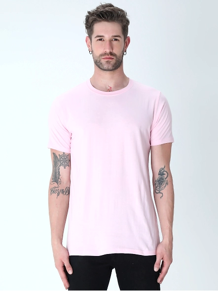Round Neck Half Sleeve Classic-MRnHs-LBp-XL