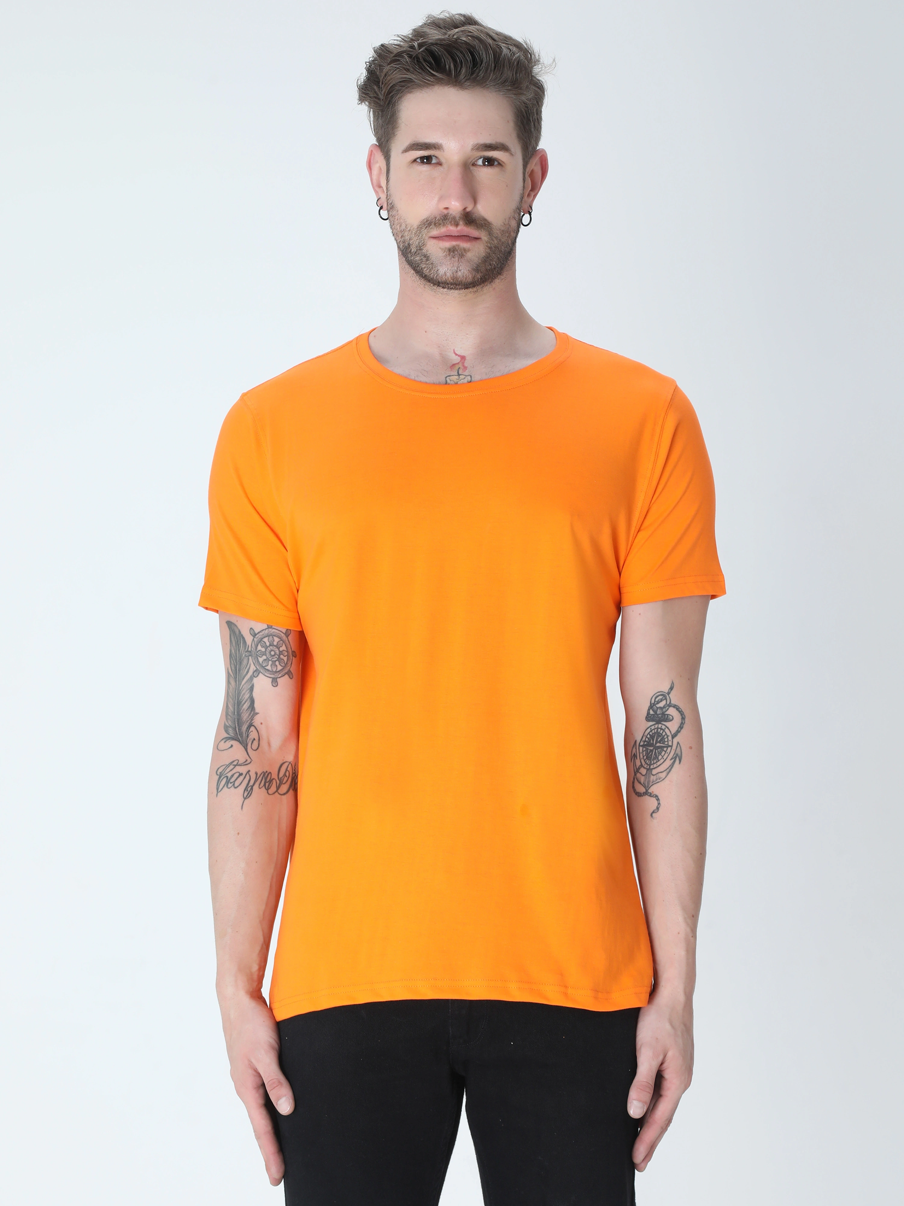 Round Neck Half Sleeve Classic-MRnHs-or-L