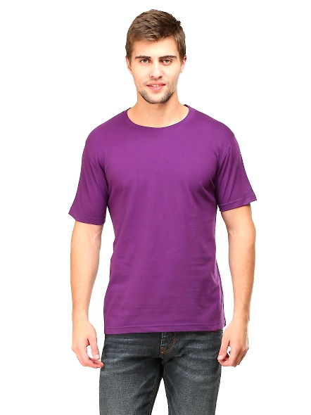 Round Neck Half Sleeve Classic-MRnHs-Pu-S