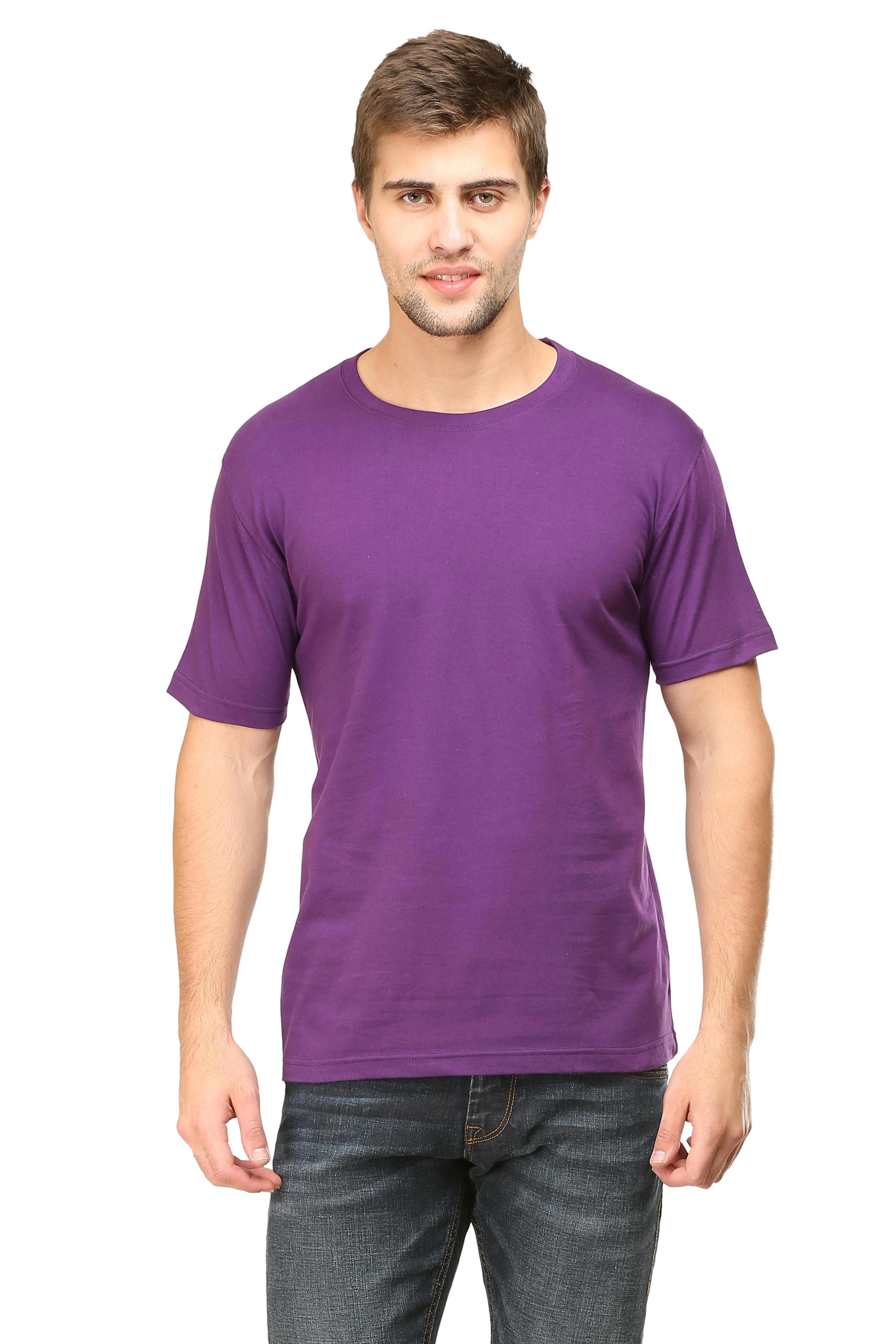 Round Neck Half Sleeve Classic-MRnHs-Pu-M