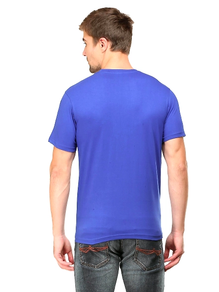 Round Neck Half Sleeve Classic-Royal Blue-XL-5