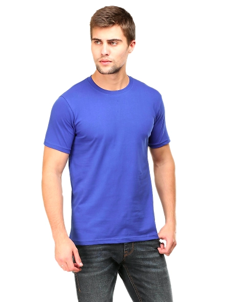 Round Neck Half Sleeve Classic-Royal Blue-XXL-2
