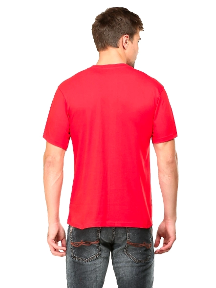 Round Neck Half Sleeve Classic-Red-M-5