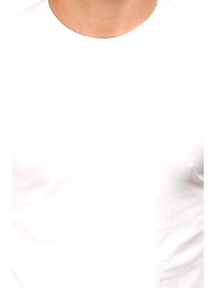 Round Neck Half Sleeve Classic-White-M-2