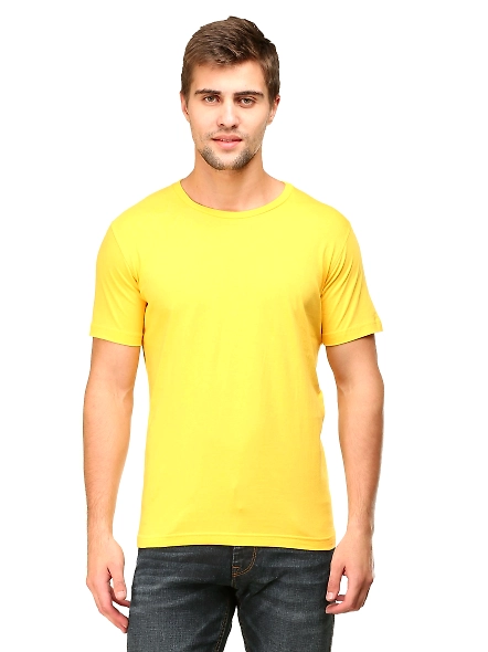 Round Neck Half Sleeve Classic-MRnHs-Yl-M