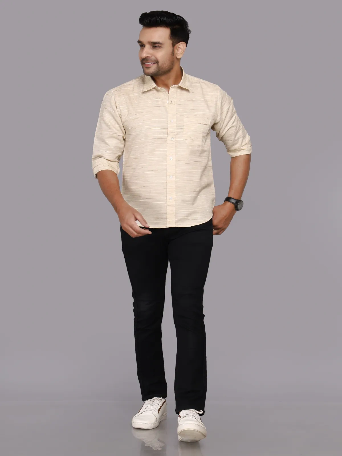 Cotton Men's Casual  Shirt-4