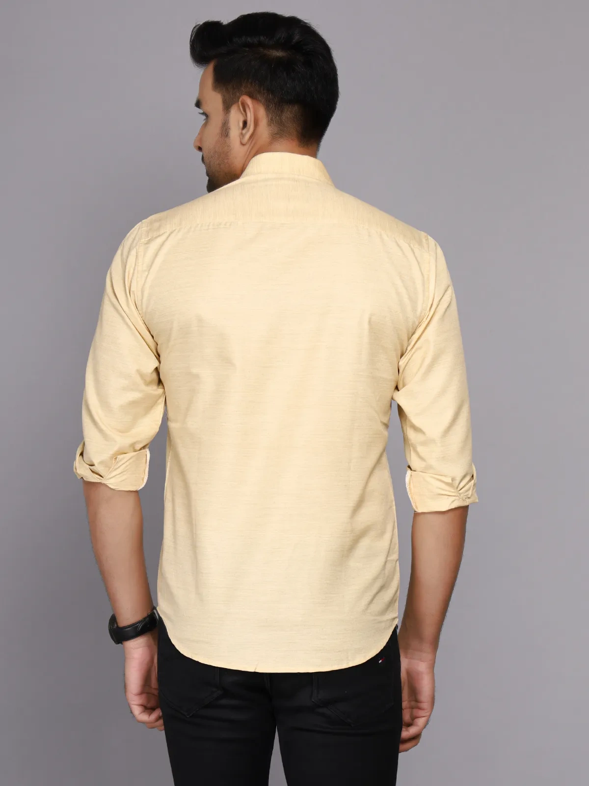 Men's Casual sanchi Silk Shirt-4