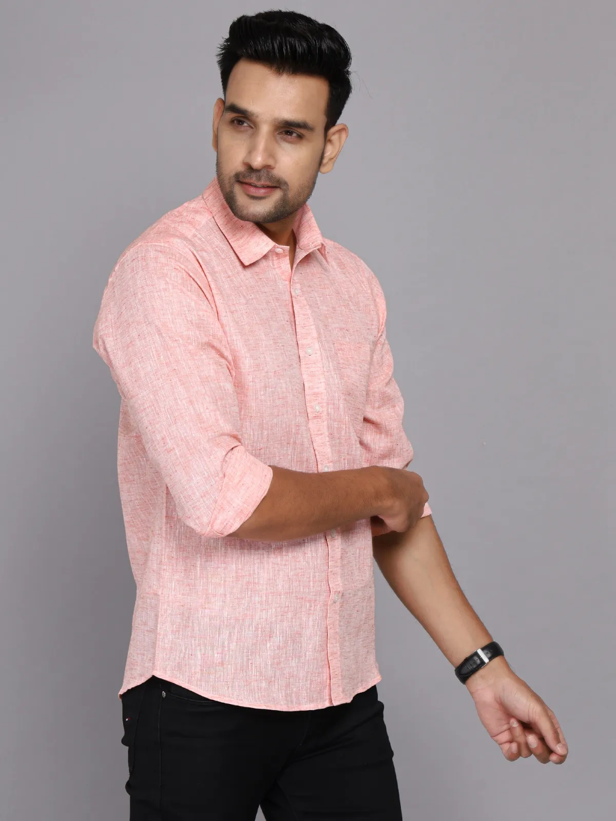 Slub Cotton Casual Shirt-1