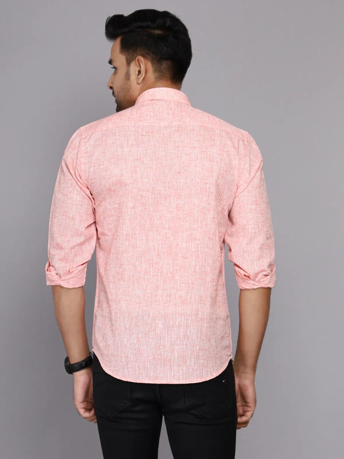 Slub Cotton Casual Shirt-3