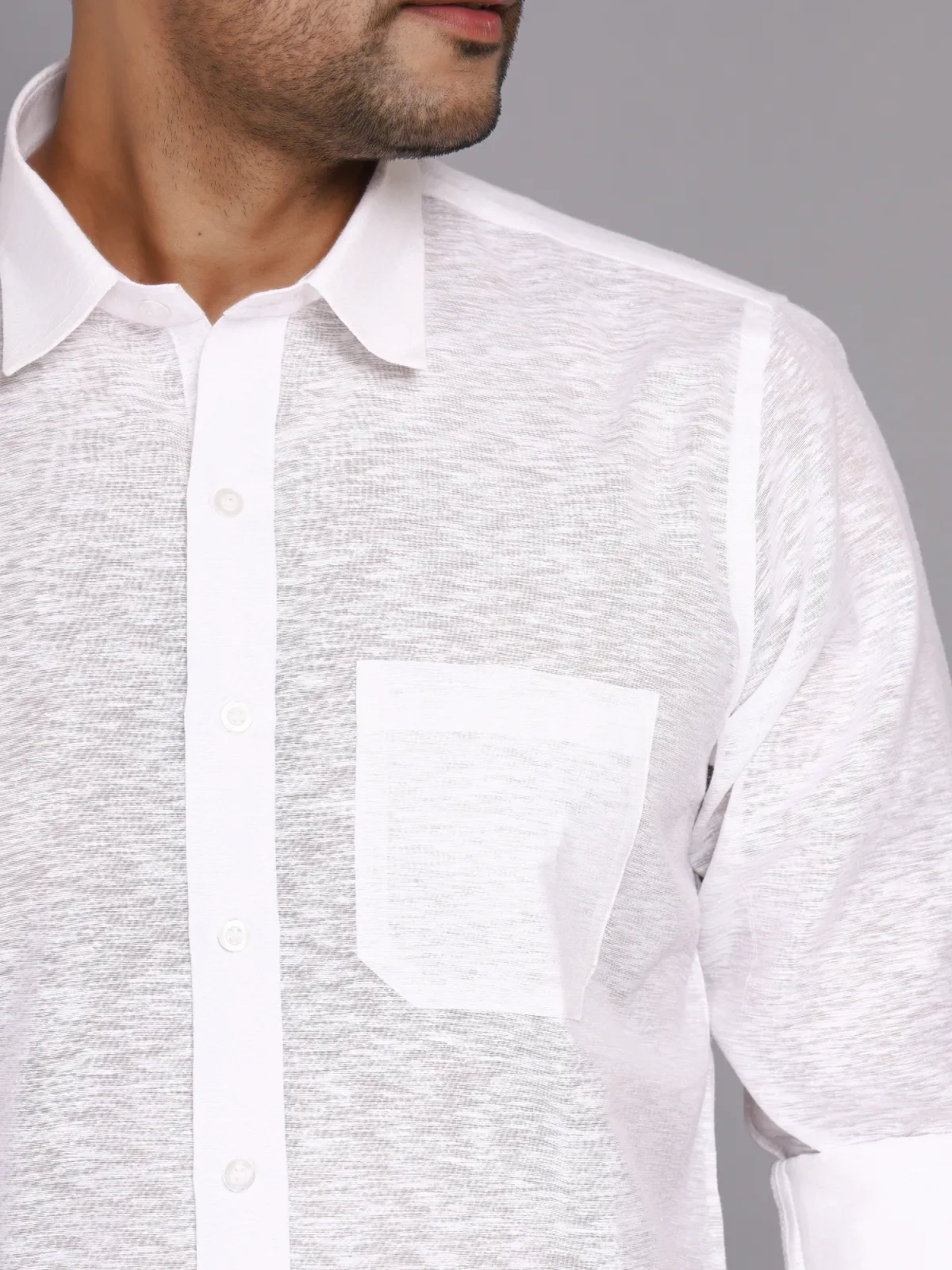 Casual Linen Shirt For Men-4