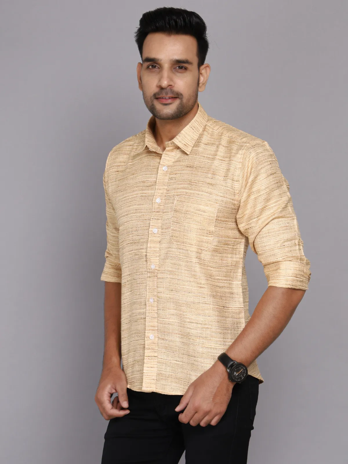 Casual Sanchi Silk Shirt-1