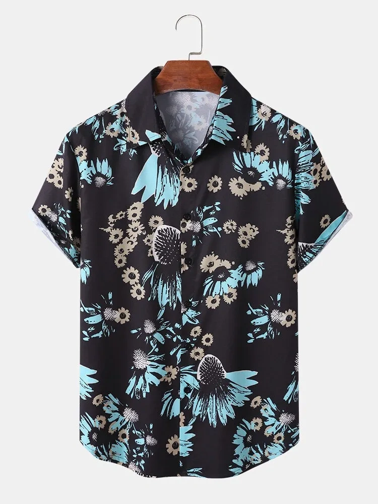 Dark Black printed shirt for Men-12263672