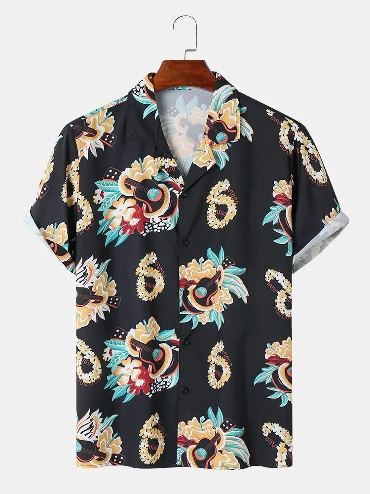 Blue Digital Printed Shirt For Men-12263738