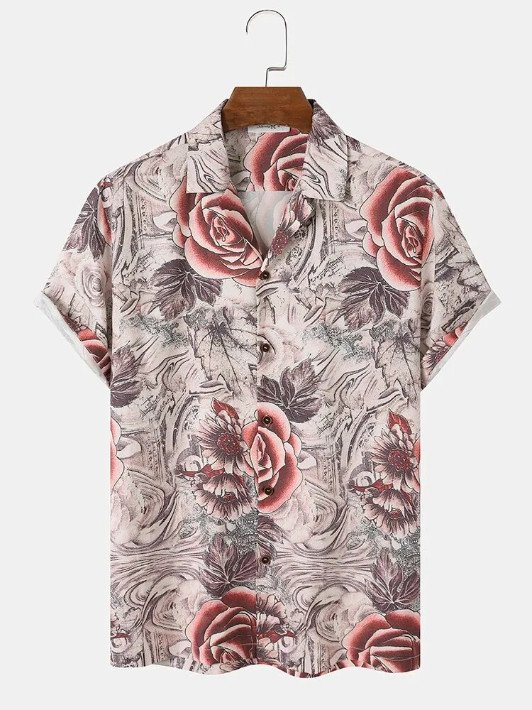 Rose Printed Shirt-12263762