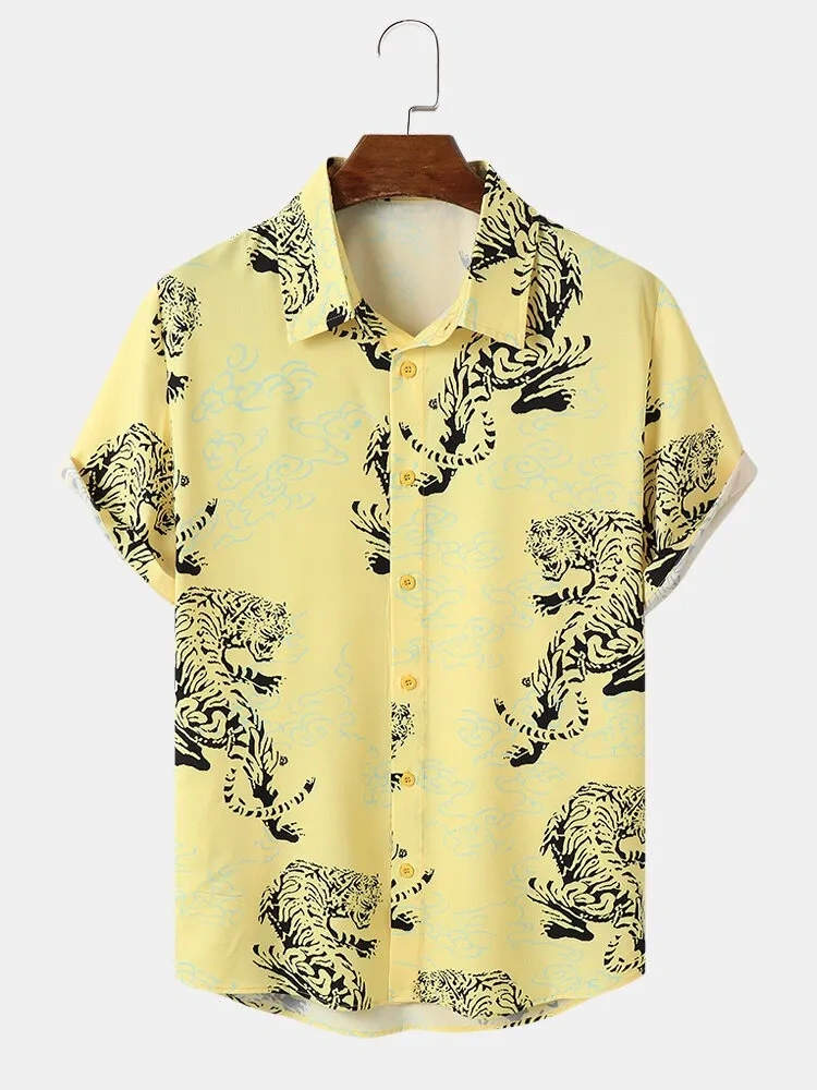 Light Yellow Printed Shirt-12264494