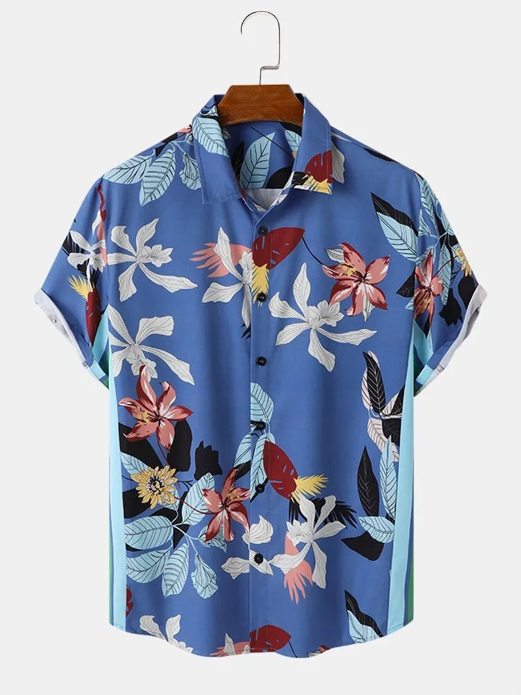 Florish Blue Printed Shirt-12264736