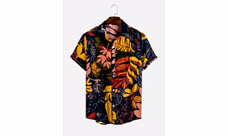 Dark Brown Printed Shirt