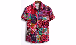 Light Brown Printed Shirt