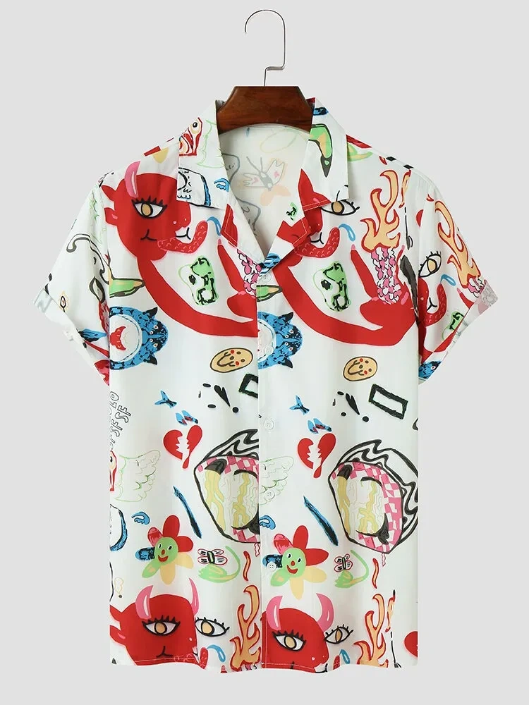 Red-White Printed Shirt-12265394