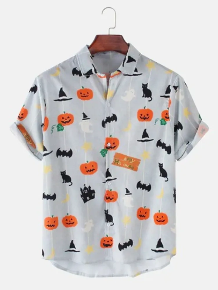 Halloween Printed Shirt For Men-12265404