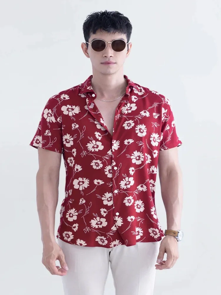 White Flower Printed Shirt-12265852