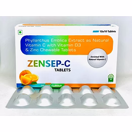 sepik zensep-c chewable vitamin c and zinc tablets - boost your immune system