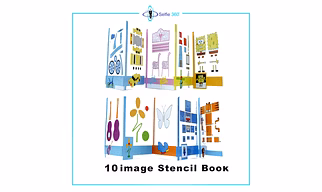 3D Pen Consumable Kit PLA Filament 5M - 10 Colour. 13 images stancil book