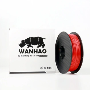 Wanhao ABS 3D Printer Filament Red 1.75 mm 1 Kg. Spool
