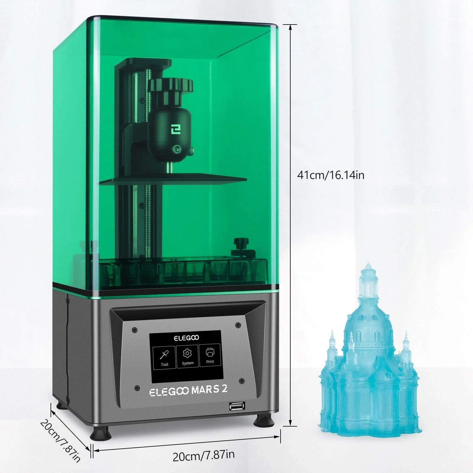 ELEGOO MARS 2 MSLA Resin 3D Printer 2k Mono LCD-1