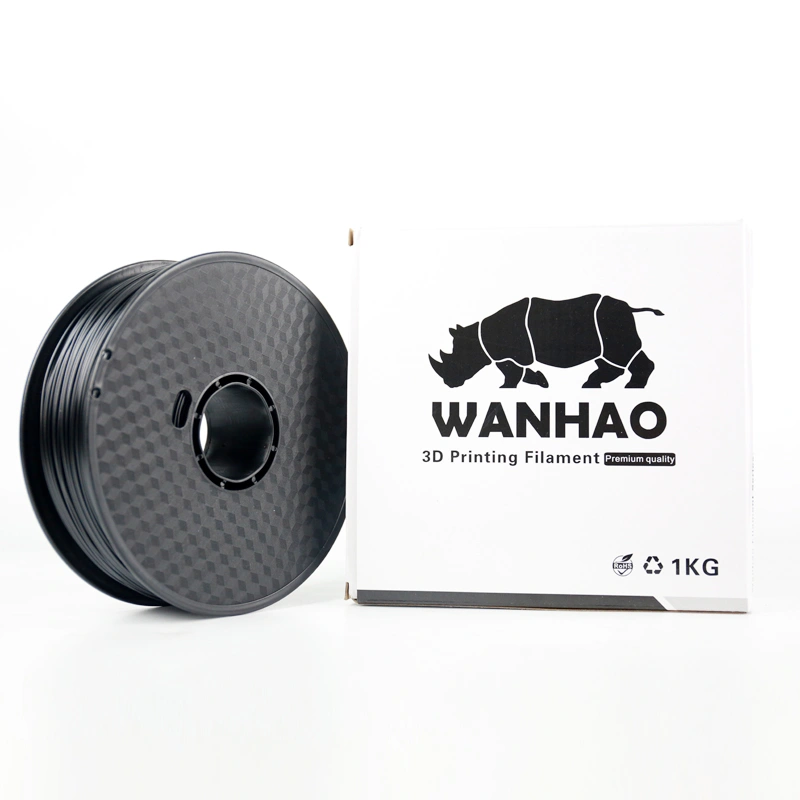 Wanhao  3D Printer Filament PC Black 1.75 mm 1 Kg. Spool-WHPCW002