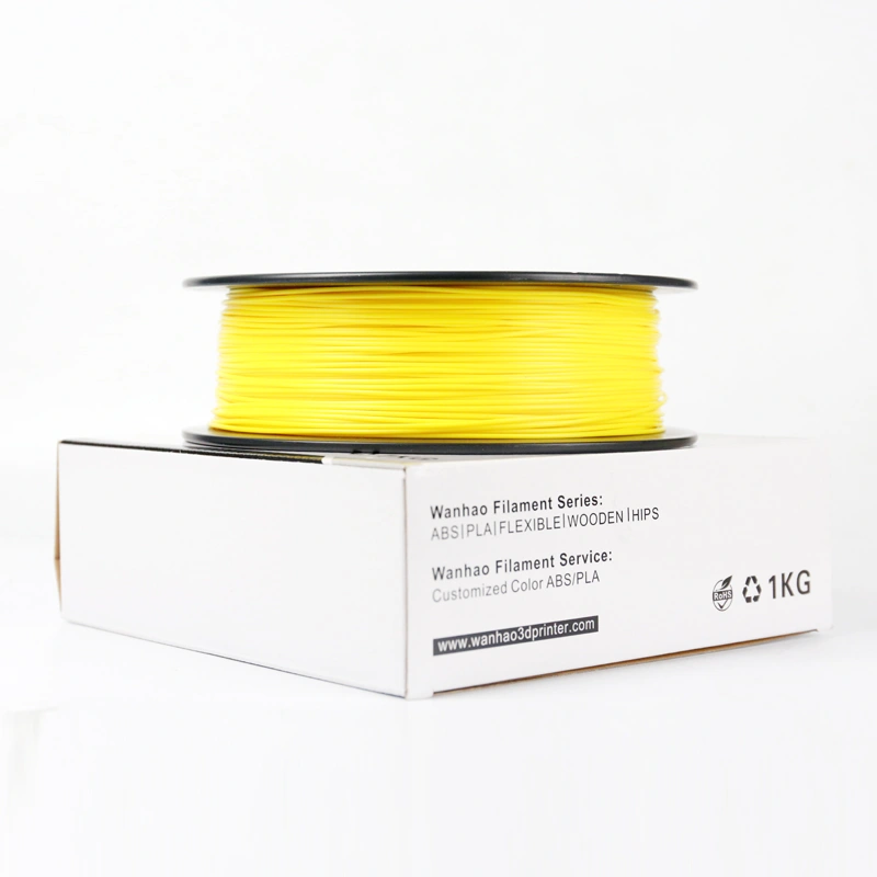 Wanhao ABS 3D Printer Filament Yellow 1.75 mm 1 Kg. Spool-1